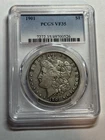 1901 P Morgan Silver Dollar $1 PCGS VF35 Looks XF Tough Date