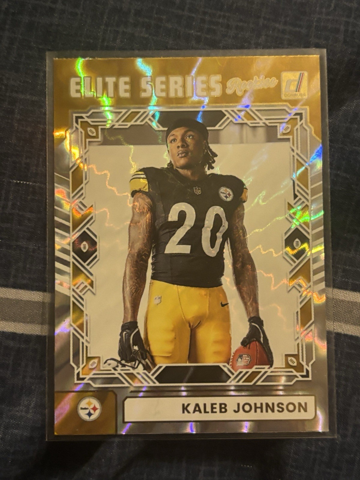 Kaleb Johnson ELITE SERIES ROOKIES #ESR-KJN Steelers Rookie 2025 Donruss (RC)