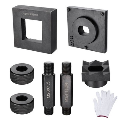 Yescom 45mm Square Knockout Punch Die 1-3/4'' Punch Mold with 2 Draw Studs