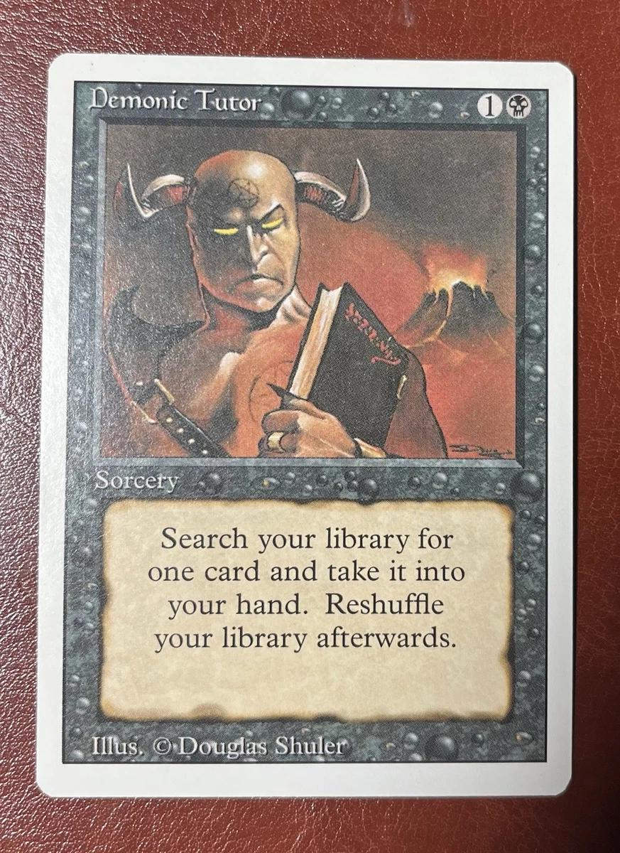 25+ Demonic Tutor Magic: The Gathering Near Mint or Better