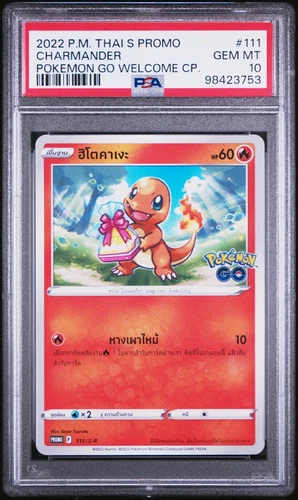 PSA 10 2022 Pokémon Go Thai Promo Charmander Welcome CP. #111 Gem Mint LOW POP