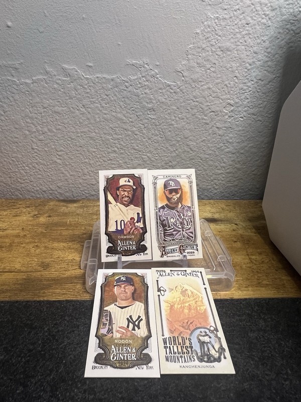 2024 Topps Allen & Ginter Mini Lot of 4 Caminero Dawson Kanchenjunga Inserts