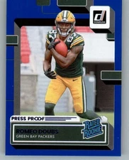 2022 Donruss Press Proof Blue #335 Romeo Doubs Rated Rookie CARD Green  ID:50714