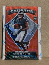 2021 Panini Rookies And Stars Crusade Red Wave Prizm #25 DeVonta Smith Rookie RC