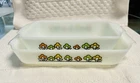 Vtg.  Anchor Hocking FIRE-KING Milk Glass 1QT& 1.5QT. Loaf Pan & Baking Dish