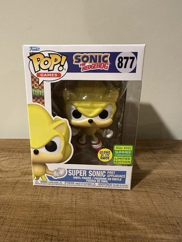Funko Pop Sonic the Hedgehog 877 Super Sonic First Appearance Glows in the Dark
