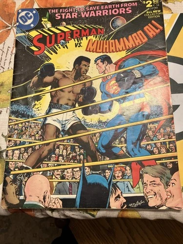1978 Original Vintage Superman vs Muhammad Ali DC Collectors Edition V7 # C-56