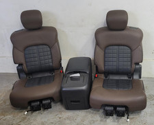 2017-2023 Nissan Armada Brownblack Leather Front Bucket Seats Wconsole