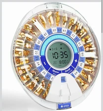 Automatic Pill Dispenser with Alarm and Light 28 Day Smart Medication Organizer