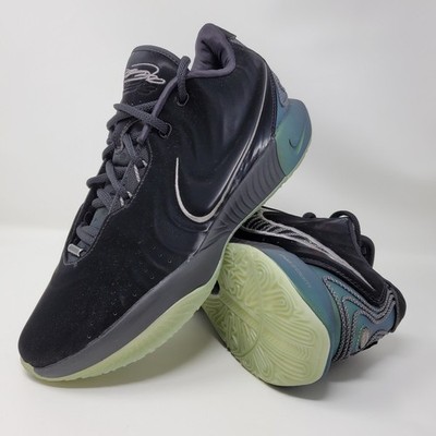 Nike Lebron XXI 21 Black Oil Green Metallic Pewter FB2238-001