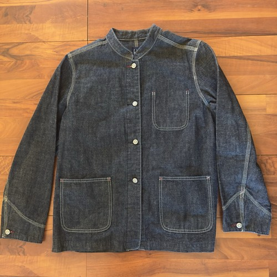 #ad #ad Gap Ladies Indigo Denim Cotton Chore Jacket Size Large $45.00
