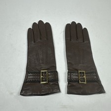 Brown Leather Women's Size 7.5 Cashmere Lined Made In Italy RUNS SMALL