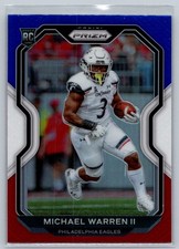 2020 panini prizm football michael warren II red white blue prizm rc #345