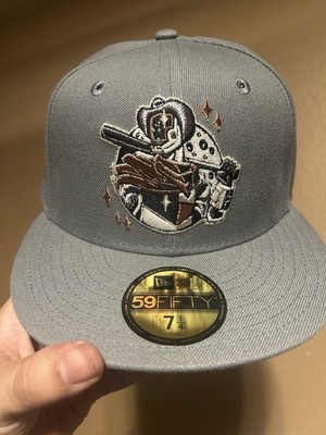 New Era Sugarland Space Cowboys Metallic Gray Prime Edition 59Fifty Sz. 7 1/4  