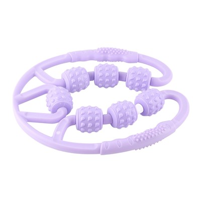 U Shape Trigger Point Massage Ler Good Restorability 7 Wheel Massage Ler