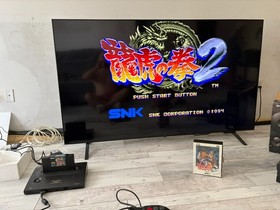 BOXED NEO GEO AES CONSOLE 1 (ONE) CONTROLLER PRO 4 GAMES 110/220 AC Adapter