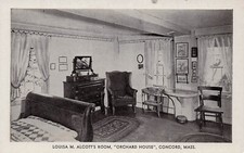 Concord MA Massachusetts Louisa May Alcott House Orchard House Vtg Postcard F33