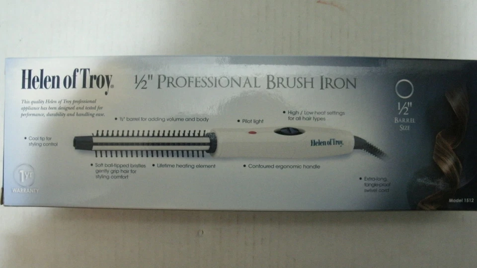 New HELEN OF TROY Mini 1/2 inch Professional Brush Curling Iron 1512 NEW DESIGN - Image 3 of 4