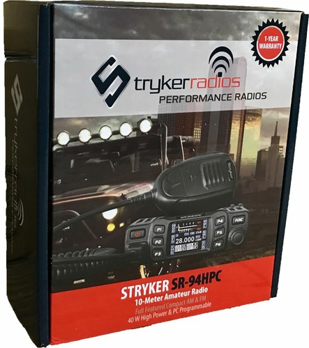 Stryker SR-94HPC 10 Meter Amateur Ham Mobile 45w Compact Slim Radio Color LCD - Picture 2 of 2