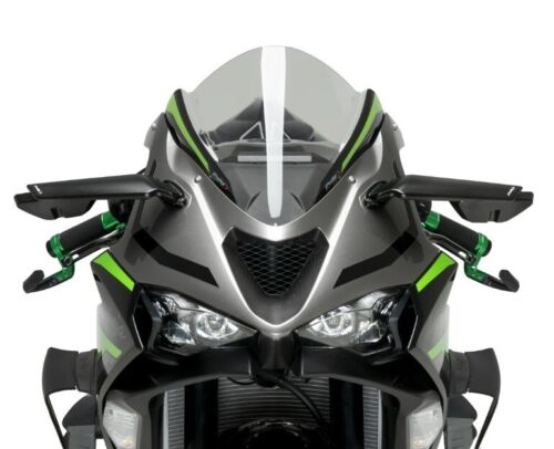 Puig Aileron Downforce Spoiler Mirror Set 2024- Kawasaki ZX-6R, 2021- ZX-10R/RR