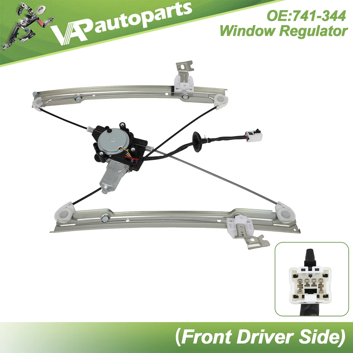Motor Elevador De Ventana Para Nissan Maxima/Pathfinder E Infiniti I30/I35/QX4 - Lateral Izquierdo Delantero, 6 Pines