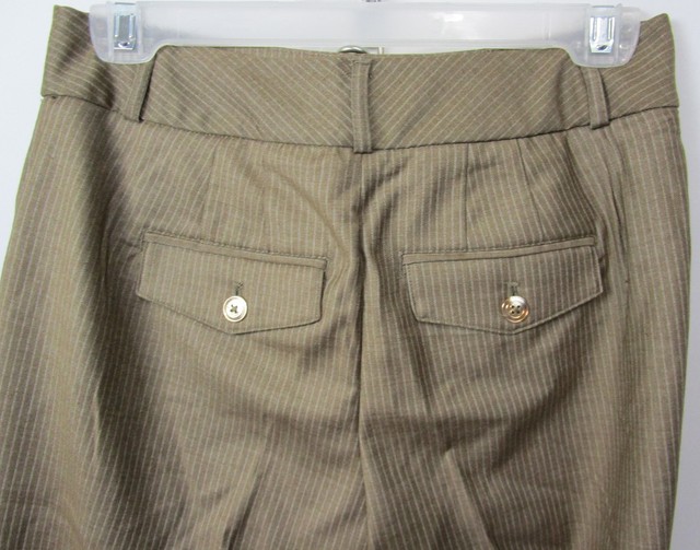 White House Black Market Natural Stripe Tapered Ankle Pants Size 0l for sale online | eBay