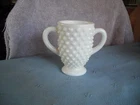 Vintage Fenton Milk Glass "Hobnail" Footed Sugar
