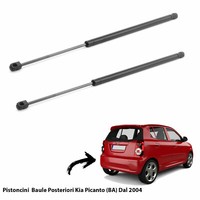 2 Gasfedern Kolben Portelone GepäCk Kia Picanto (Ba)