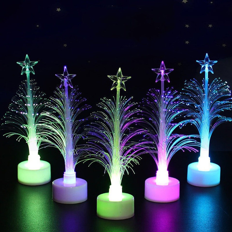Color Changing Fiber Optic Tree Small Table Christmas Tree With Lights