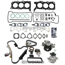Head Gasket Set w/ Timing Oil & Water Pump For 2002 - 2006 SUZUKI XL-7 2.7L