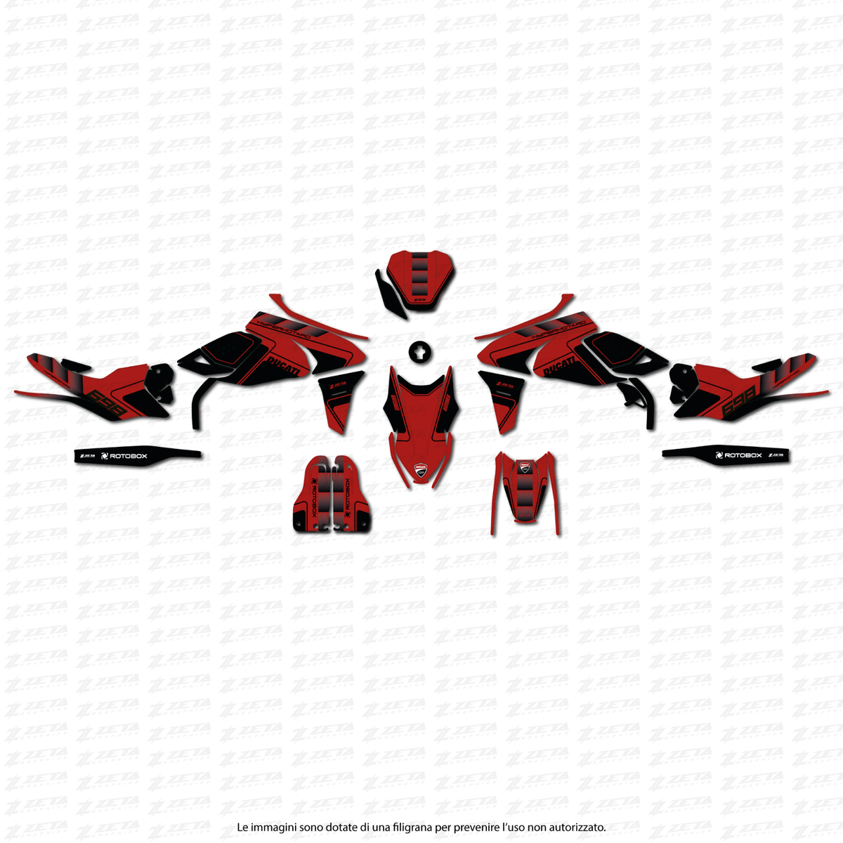 Graphics Set For Ducati Hypermotard 698 | eBay