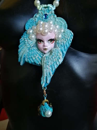 Guardian Winged Angel Cherubim Seraphim Talisman Pendant Necklace Amulet Jewelry - Picture 9 of 24