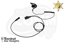 Quick Release Police Earpiece Owl Lapel Microphone (Replacement Kit) No Adapter