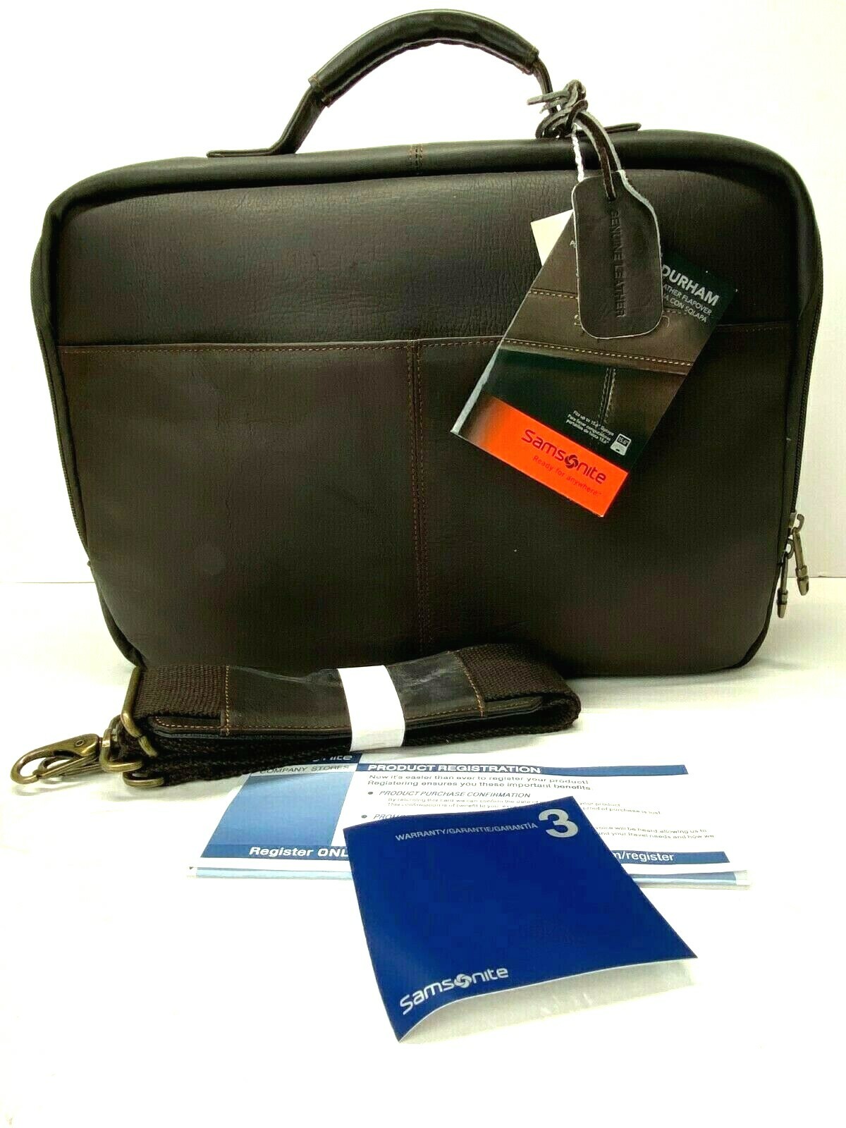 samsonite durham colombian leather briefcases