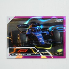 2023 Topps Chrome Formula 1 Racing Pink Refractor #117 Alexander Albon /250