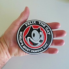 Felix the Cat World's Most Famous Cat 4" Iron On Embroidered Patch