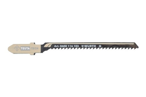WÜRTH hoja de sierra de calar madera corte curvo 1S 5 juego 82 mm 0608116103 calidad superior - Imagen 2 de 4