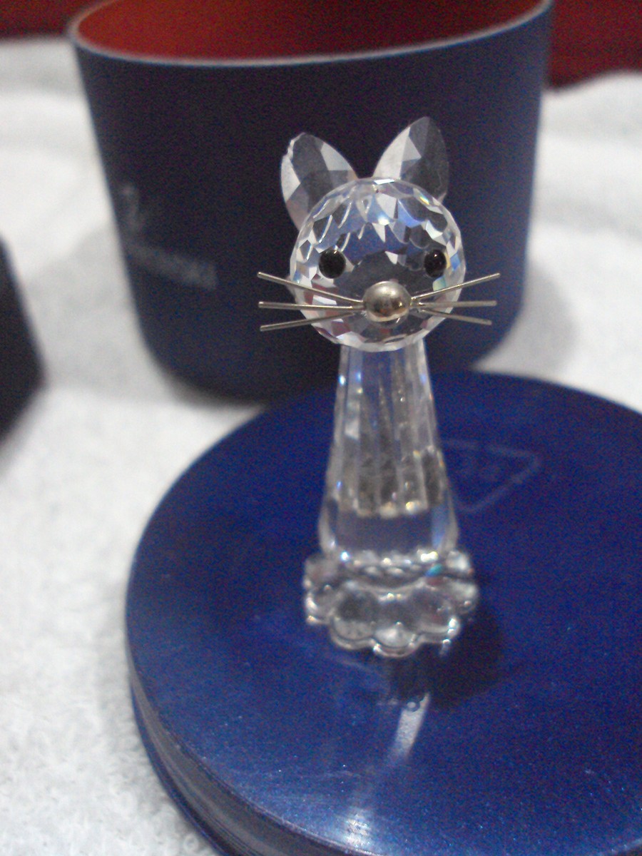 SWAROVSKI CRYSTAL CAT - RETIRED 7606 NR 000 003 In Box | eBay