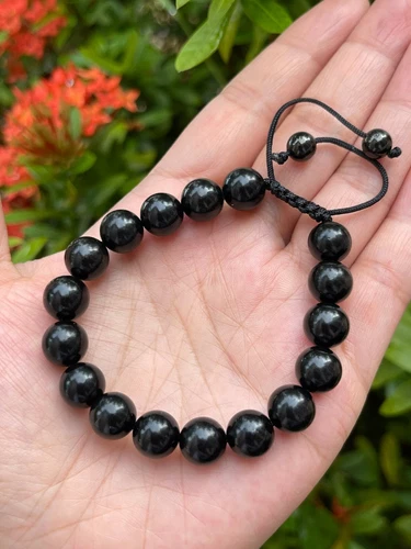 Grade A++ Edelstein Perlen verstellbar Armband 10 mm, echte Kristalle Armbänder - Bild 59 von 124