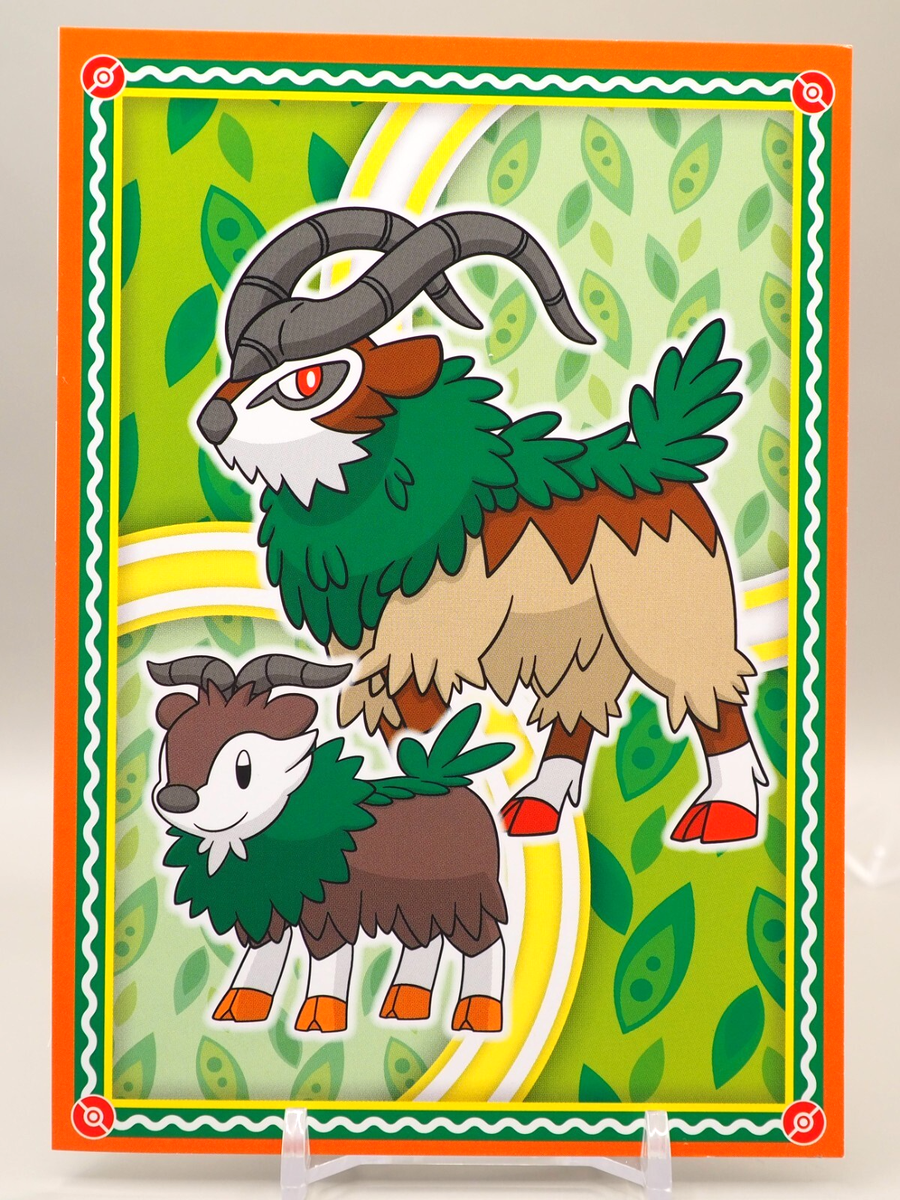 Skiddo Gogoat Pokemon Center Postcard Nintendo Anime Japan ZB028