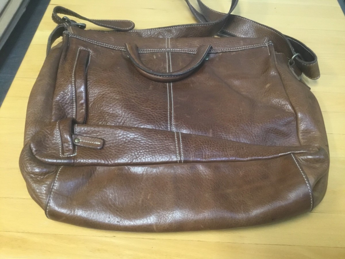 LL Bean brown leather messenger bag LLB#OBQN1 | eBay LL Bean brown leather messenger bag LLB#OBQN1 | eBay