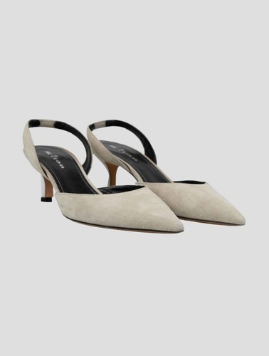 NEW IMPERFECT KITON HEELS 100% LEATHER SUEDE SIZE 6 UK 7 US 40 EU H489