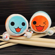 2Pcs/set Taiko No Tatsujin Drum Master Plush Toy Gift 15cm
