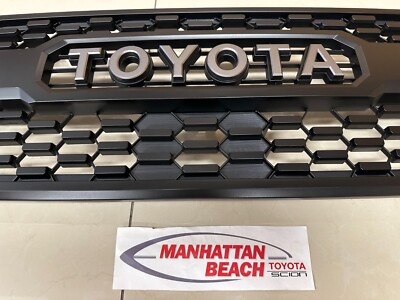 16-23 TACOMA TRD PRO GRILLE BLACK W/SILVER GRAY LETTERS GENUINE