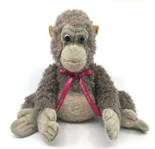 Steiff Gora Baby Gorilla Dralon Plush 25cm 10in 1960s Glass Eyes Vtg Worn Monkey