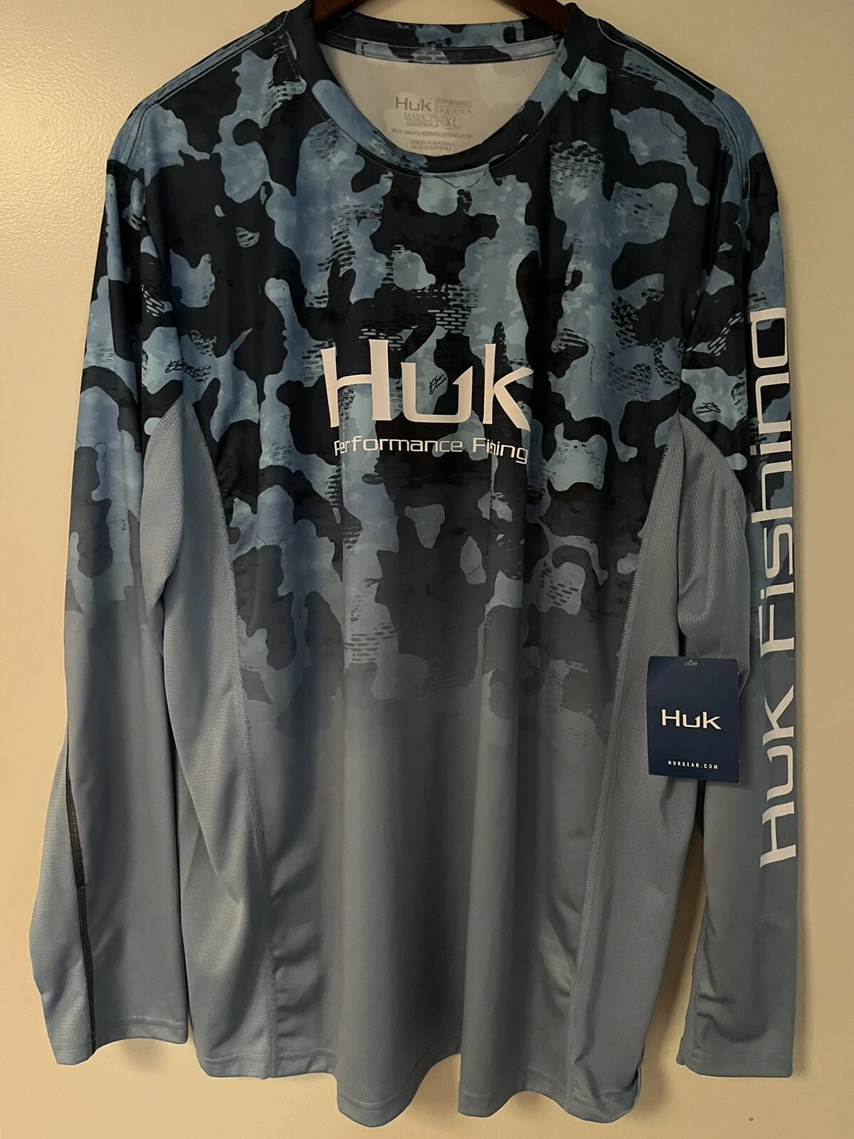 Huk Icon X KC Refraction Camo Fade Fishing Men's Shirt 50+ UPF Size XL NEW NWT
