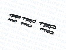 3 Sets Trd Pro Emblem 4runner Fj Cruiser Tundra Tacoma Black Metal Pt413-00150