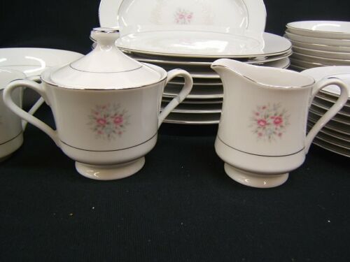 Nasco Japan Sweet Afton Dinnerware Service for 8 w/ Serving Pieces 36 Piece  Lot