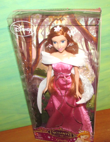 Nuevo Vestido Rosa Giselle 2007 Película Disney Encantada Amy Adams Pelo Rojo Muñeca Barbi - Imagen 15 de 20