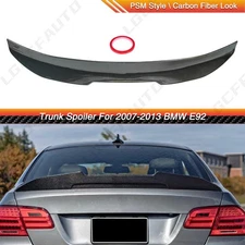 For 2007-13 BMW E92 Coupe 328i 335i M3 PSM Style Rear Spoiler Wing Carbon Fiber